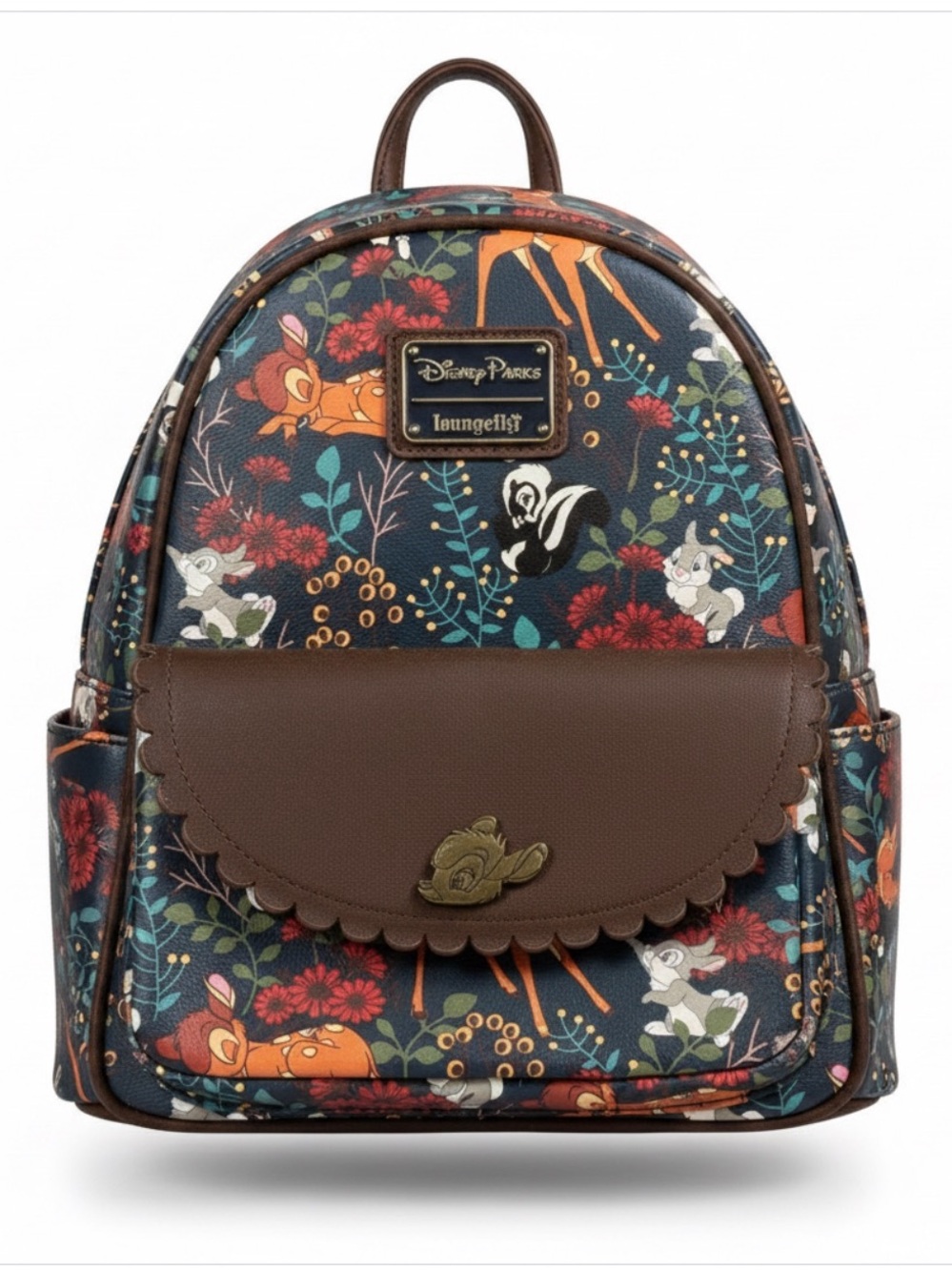 Disney Parks Loungefly Bambi Thumper Floral Mini Backpack